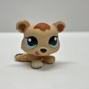 Hasbro Littlest Pet Shop #1554 Bear Cub Lying Down Beige Petriplet Triplet LPS